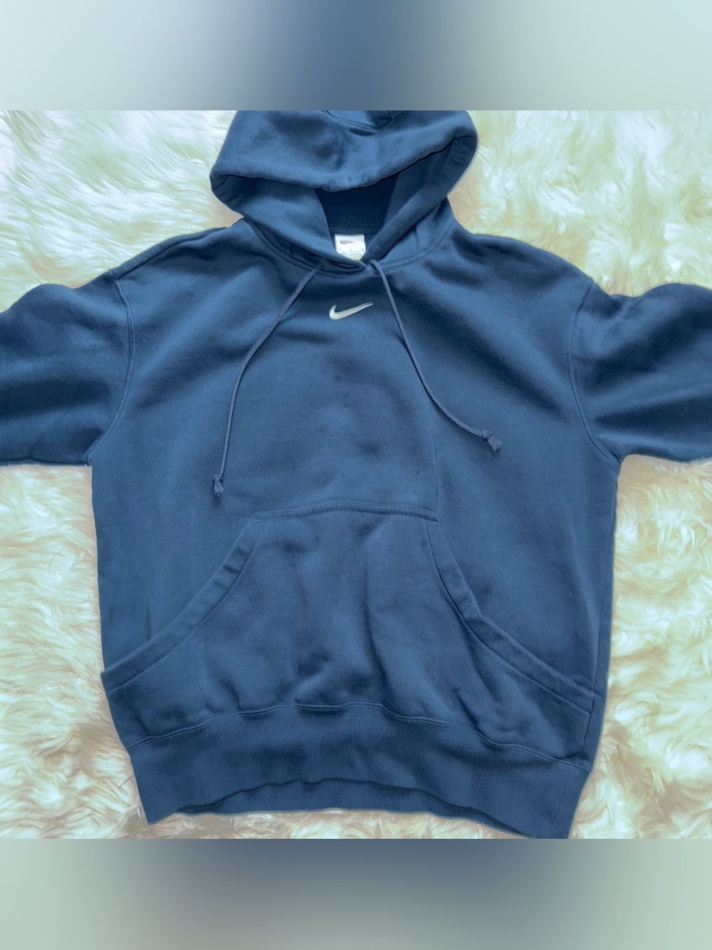 Nike Phoenix Oversized Hoodie Sweatshirt Navy Blue Women’s Size Small - Picture 8 of 10